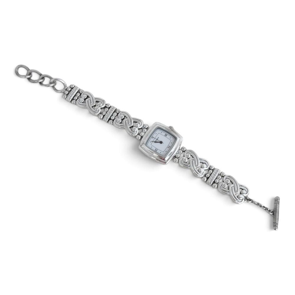 Brighton Santa Rosa Watch W3390 Silver Scroll Link Toggle Clasp Retired